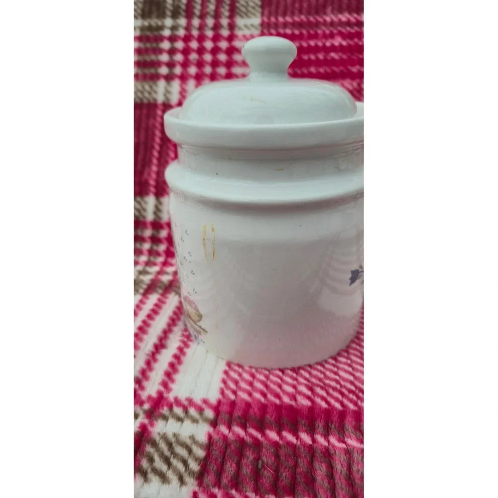 Vintage Country Home‎ Paul Marshall Ceramic Swan Canister with Lid White 5.5